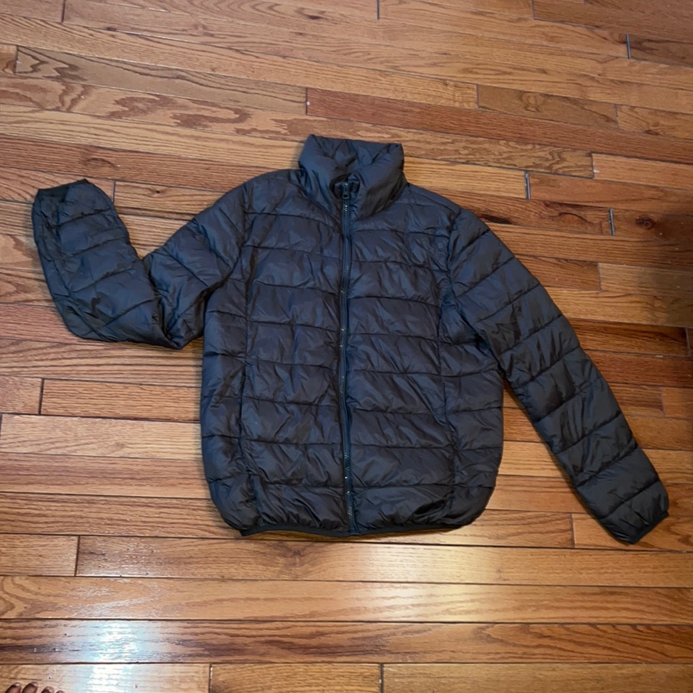 Dark Olive Puffer Jacket